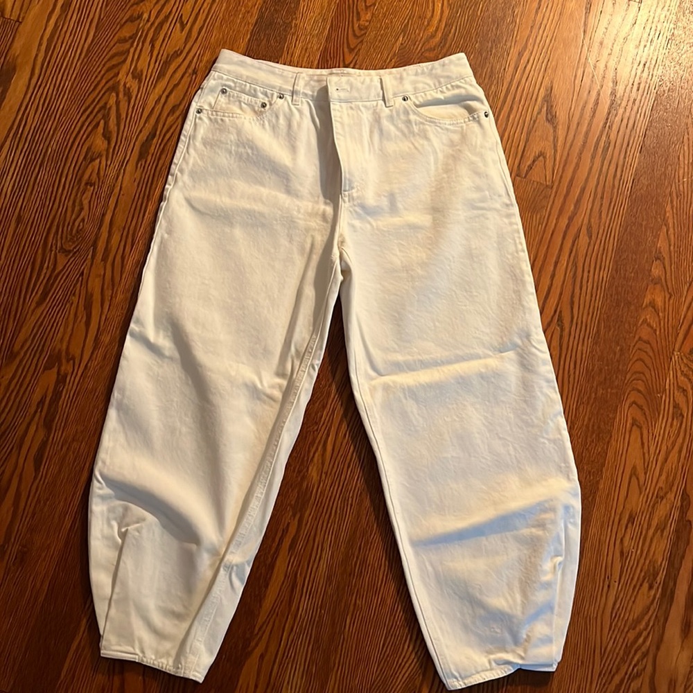 Tibi White Jeans